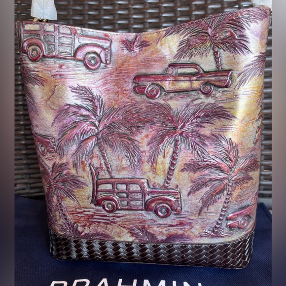 NWT Brahmin Celina in Multi Copa Cabana Tote Bucket Bag - Picture 1 of 16